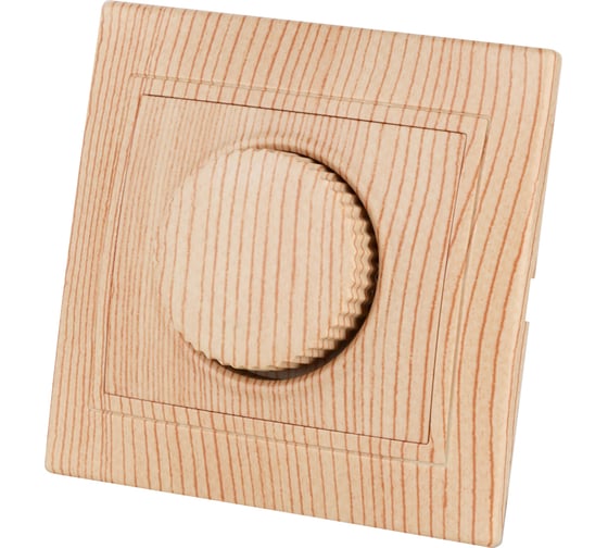 Изображение товара Светорегулятор TDM ELECTRIC поворотный RL 600 Вт ЭКО сосна Таймыр SQ1814-0224