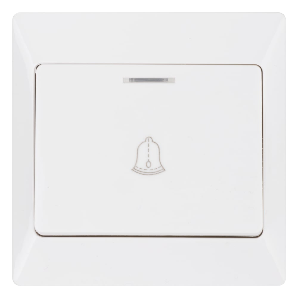 Изображение товара Кнопка для звонка TDM ELECTRIC с подсветкой белая Ильмень SQ1823-0008