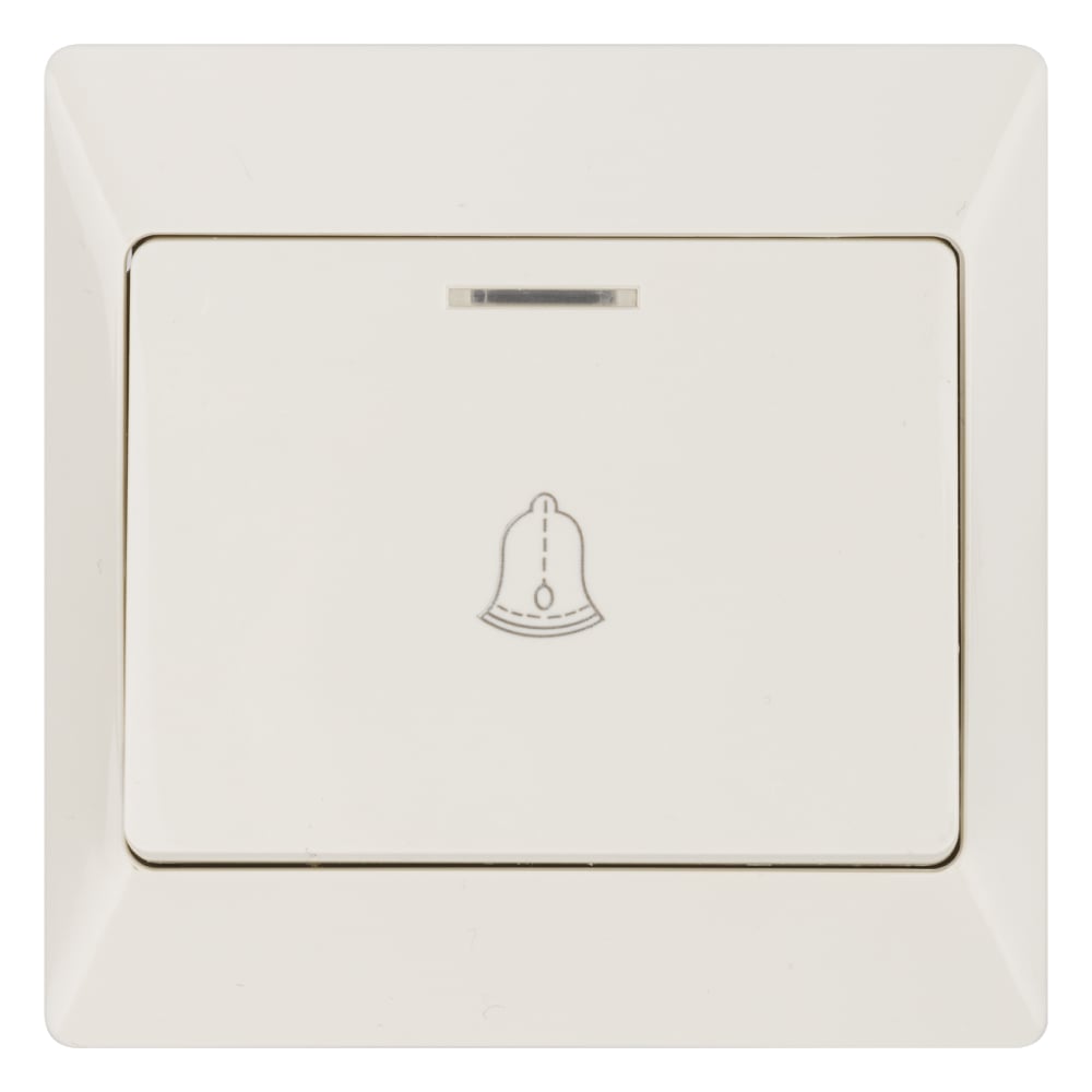 Изображение товара Кнопка для звонка с подсветкой серия Ильмень TDM ELECTRIC SQ1823-0108 слоновая кость