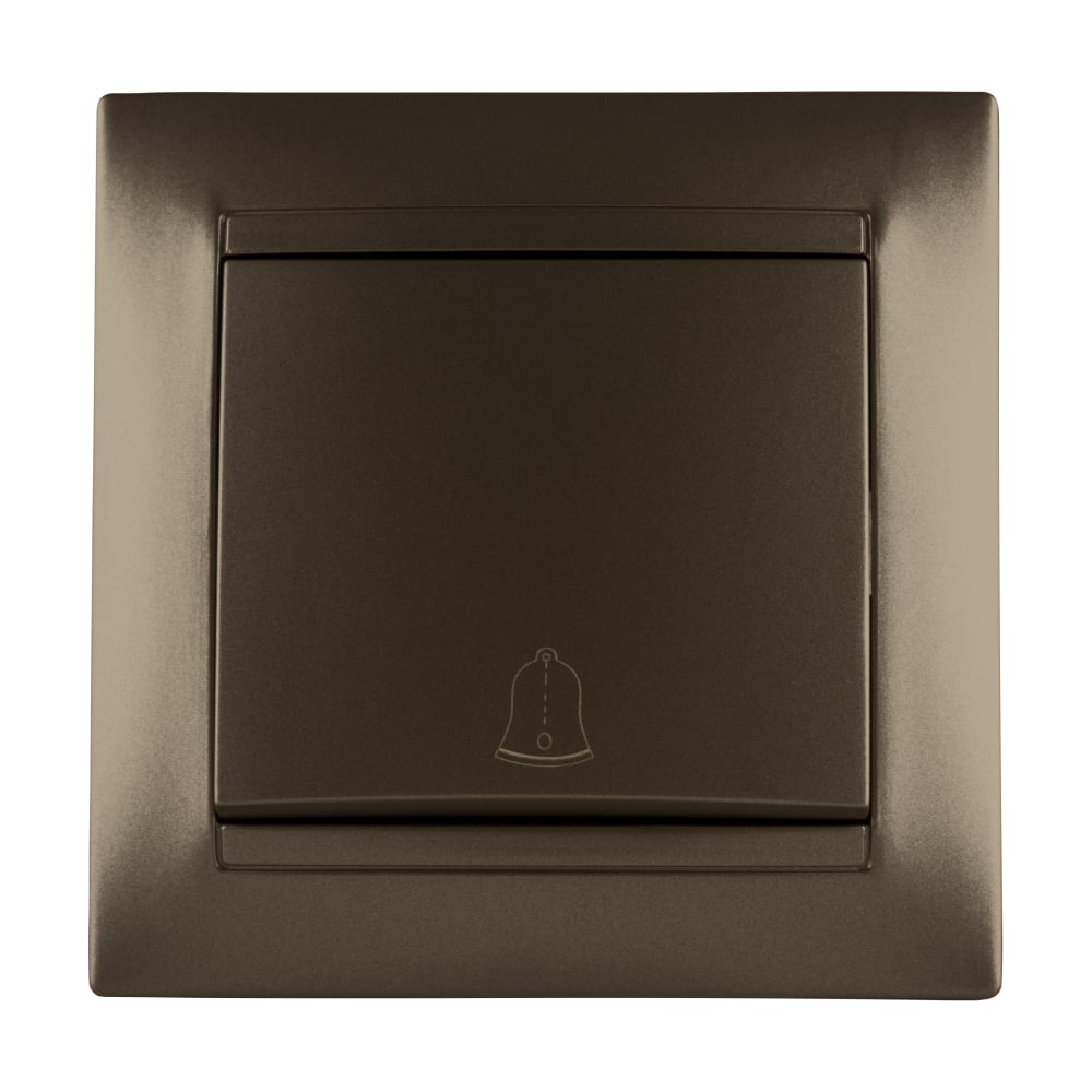 Кнопка звонковая 6А TDM ELECTRIC бронза серия "Лама" SQ1815-0708