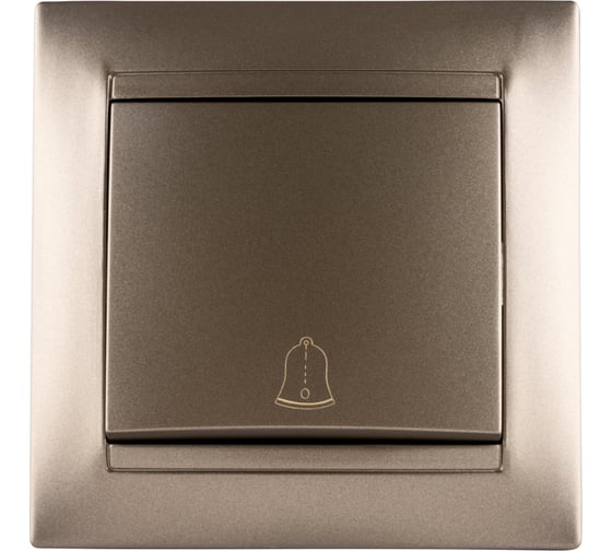 Изображение товара Кнопка звонковая 6А TDM ELECTRIC бронза серия "Лама" SQ1815-0708