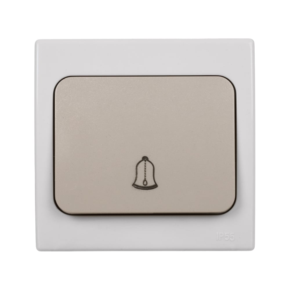 Изображение товара Звонковая кнопка TDM ELECTRIC скрытой установки IP54 6A серая