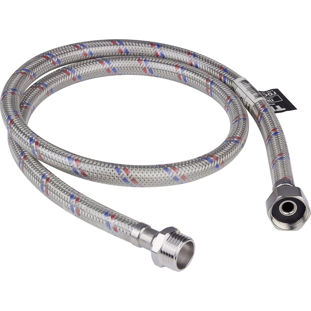 Гибкая подводка для воды TEBO 1/2" г/ш 3,0м (EPDM, нержавейка в ПВХ, сталь) T-ГП.302.12.3.CN