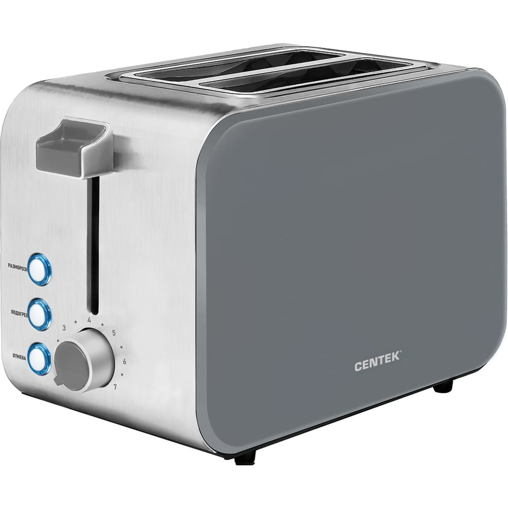 Изображение товара Тостер Centek CT-1422 ( серый) 850Вт, 7 ур. прожарки, CT-1422 GRAY