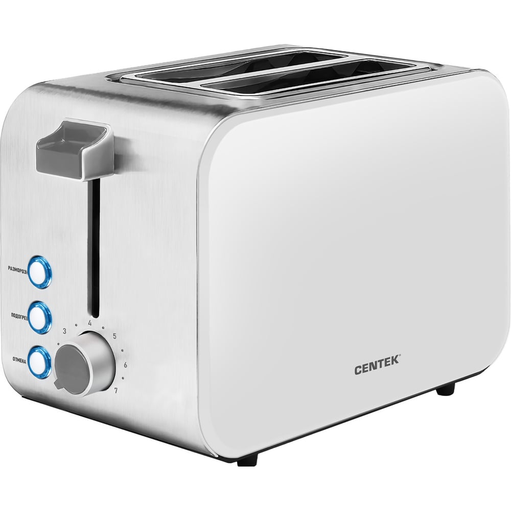 Изображение товара Тостер Centek CT-1422 (белый) 850Вт, 7 ур. прожарки, WHITE