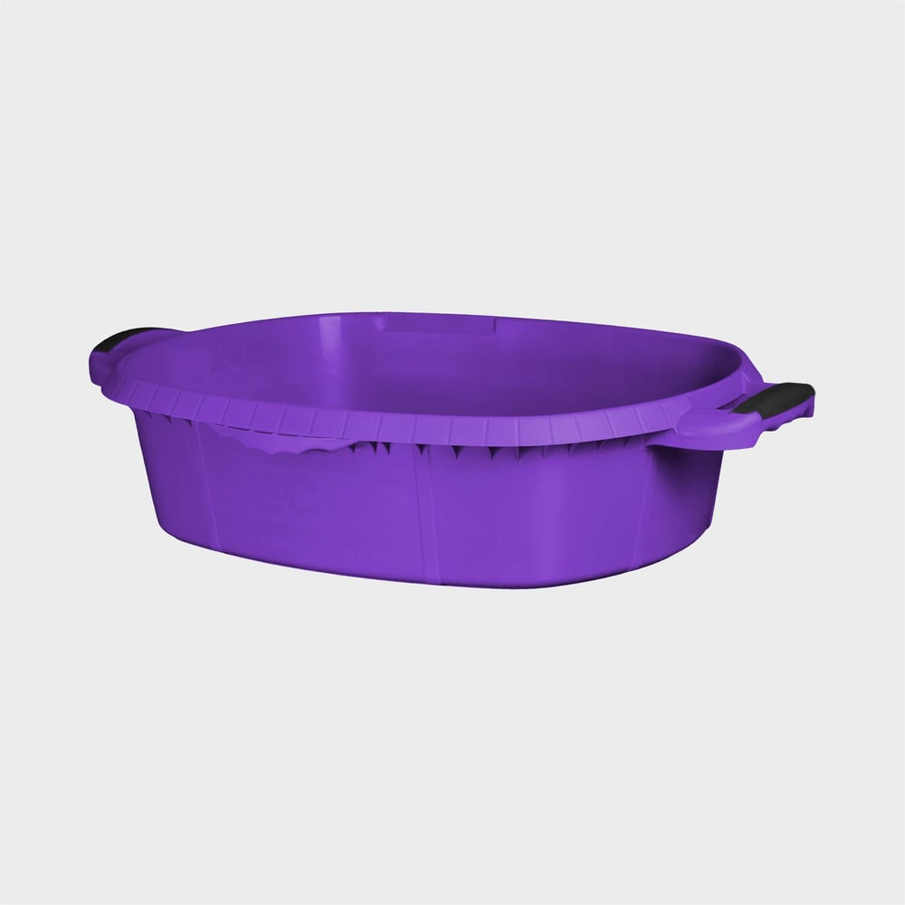 Изображение товара Таз хозяйственный DECOR 21 л, 2К ручки, фиолетовый УУ0016101 Изображение товара Таз хозяйственный DECOR 21 л, 2К ручки, фиолетовый УУ0016101