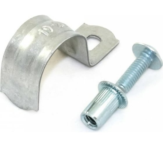 Изображение товара Комплекты для крепления ОКЛ Промрукав винт, заклепка, скоба СМО d16-17 мм, 100 шт. PR08.5026