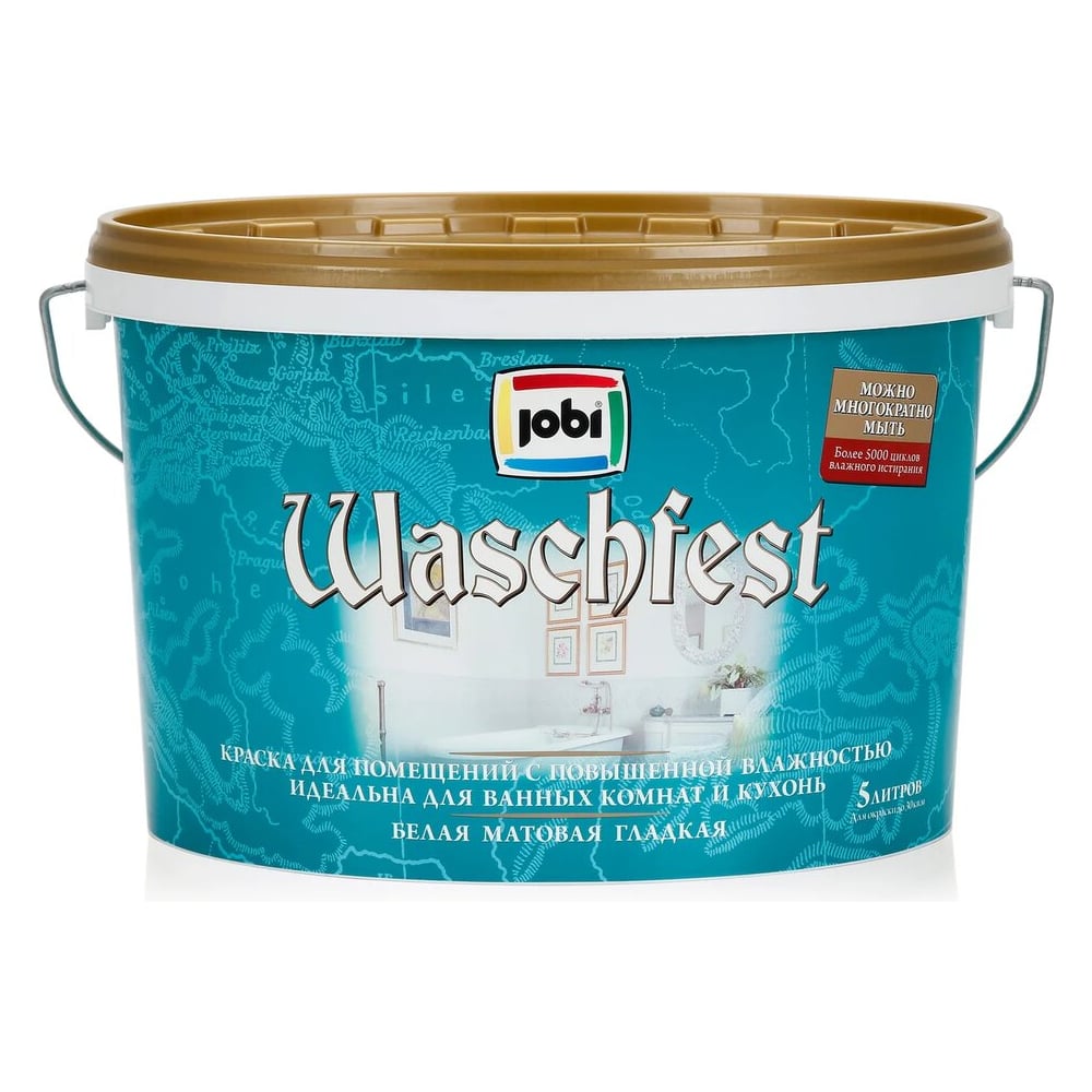 Краска для кухонь и ванных комнат JOBI WASCHFEST 10524