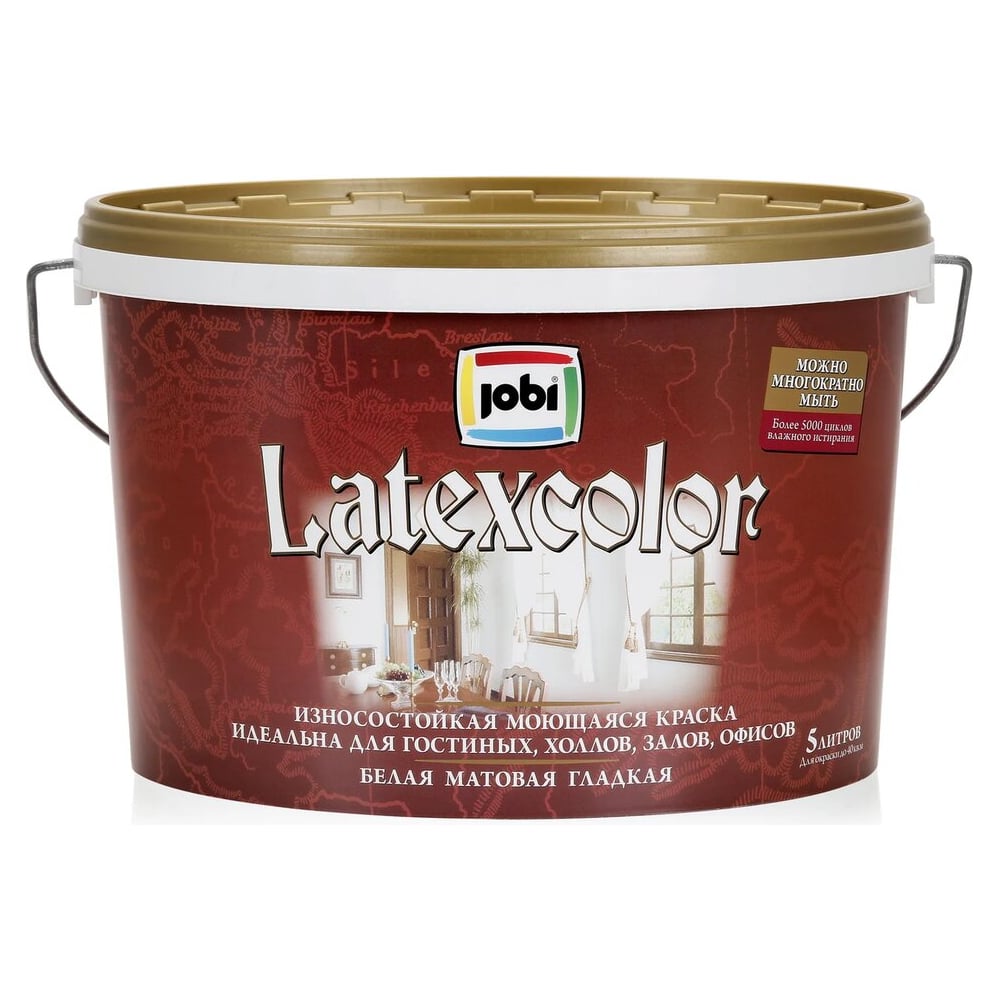 Интерьерная моющаяся краска JOBI LATEXCOLOR 11832