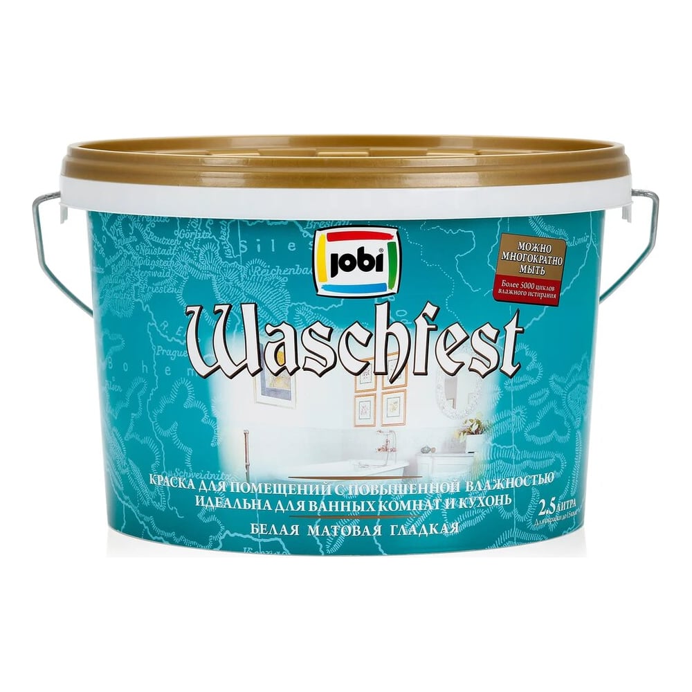 Краска для кухонь и ванных комнат JOBI WASCHFEST 10523