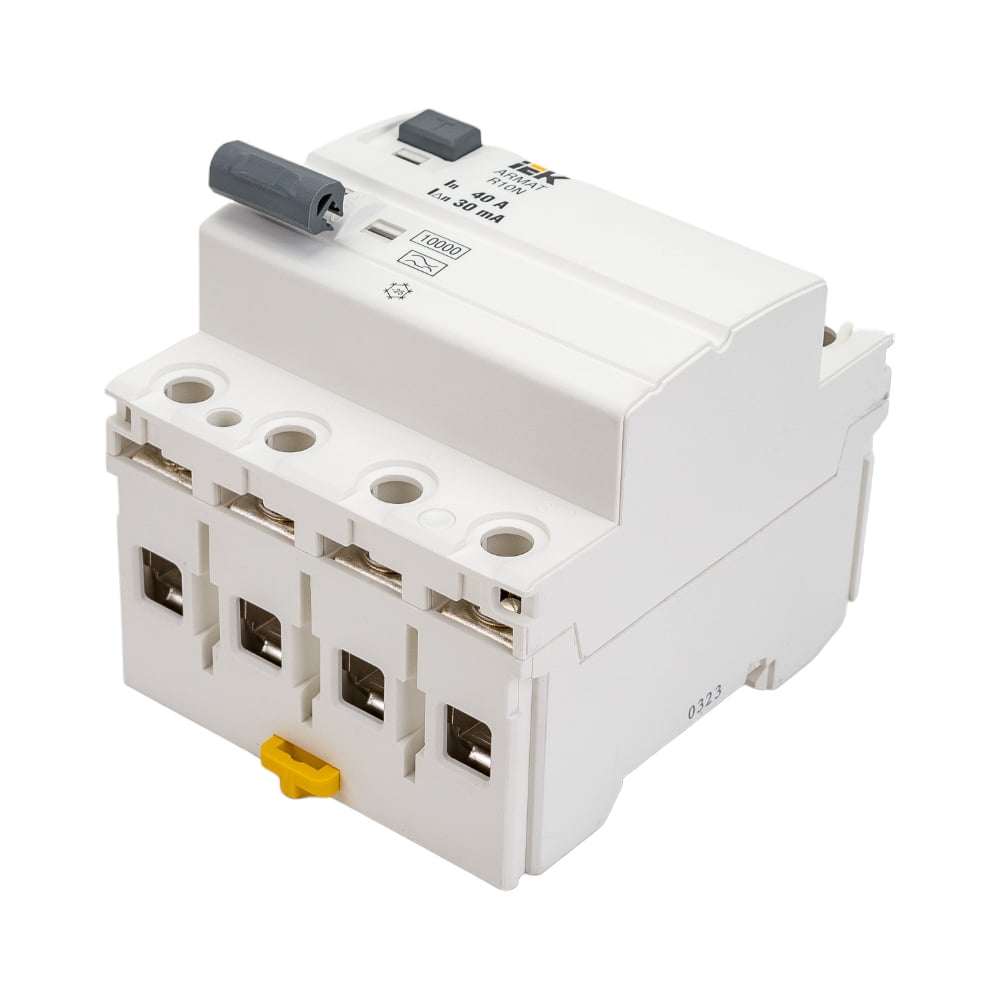 Изображение товара Выключатель дифференциального тока IEK ARMAT R10N 4P 40А 30мА тип A