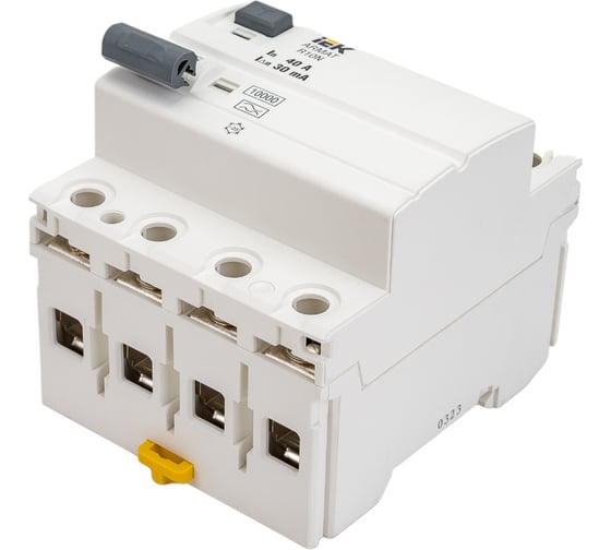 Изображение товара Выключатель дифференциального тока IEK ARMAT R10N 4P 40А 30мА тип A AR-R10N-4-040A030