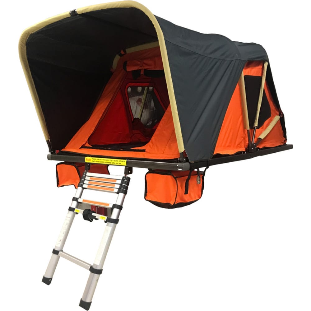 Купить Палатка на крышу автомобиля Сорокин, Comfort серии Level UP, черный/оранжевый, полиэстер
