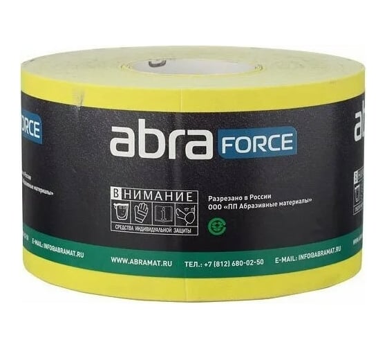 Изображение товара Бумага наждачная (50 м; 115 мм; Р180; желтая) Abraforce 53109