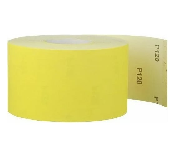 Изображение товара Бумага наждачная (50 м; 115 мм; Р120; желтая) Abraforce 53091