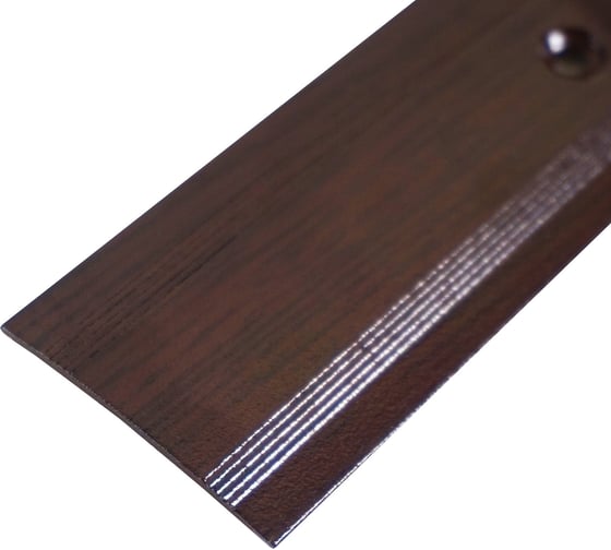 Изображение товара Порог-стык Трибатрон АЛ-125 (1 м; декор под дерево; венге) 87836
