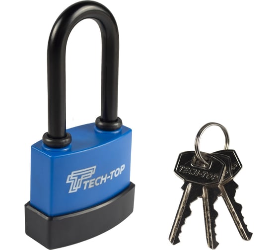 Изображение товара Навесной замок TECH-TOP T-02-01 с длинной дужкой 034-4060 226037