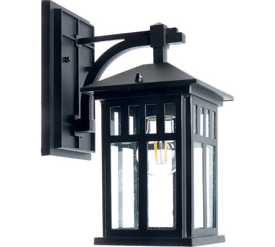 Изображение товара Садово-парковый светильник FERON PL671 на стену вниз 60W 230V E27, черный 11689