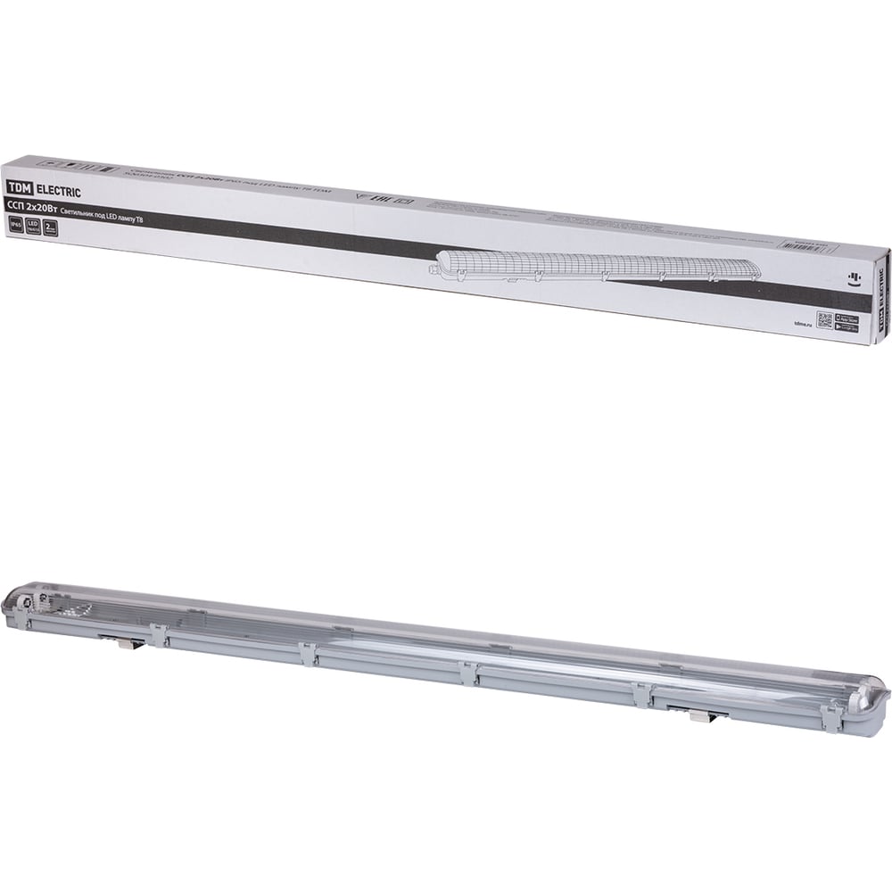 Изображение товара Светильник TDM ELECTRIC ССП 2х20Вт IP65 под LED лампу T8 SQ0304-0302