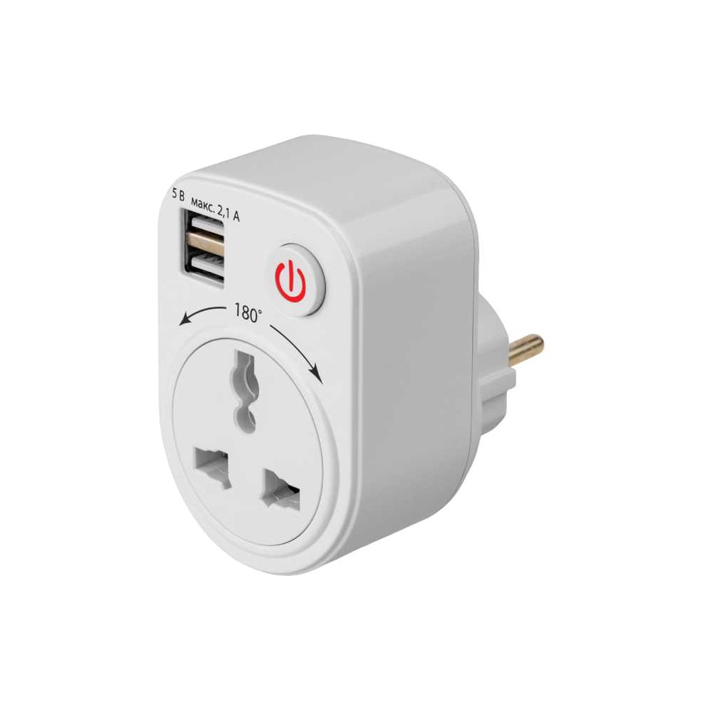 Изображение товара Тройник для розетки с USB TDM ELECTRIC поворотный 250В 16А + 2USB 2.1A SQ1806-0183 Изображение товара Тройник для розетки с USB TDM ELECTRIC поворотный 250В 16А + 2USB 2.1A SQ1806-0183