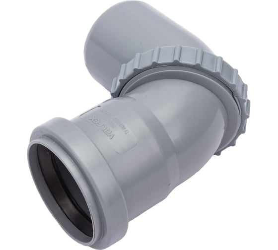 Изображение товара Поворотный универсальный отвод VALFEX 50 мм, внутренняя канализация 23100050