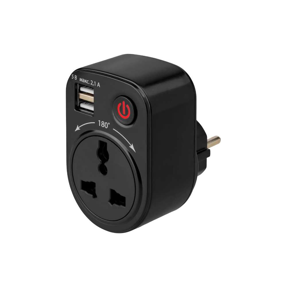 Изображение товара Тройник для розетки с USB TDM ELECTRIC поворотный 250В 16А + 2USB 2.1A SQ1806-0184 Изображение товара Тройник для розетки с USB TDM ELECTRIC поворотный 250В 16А + 2USB 2.1A SQ1806-0184