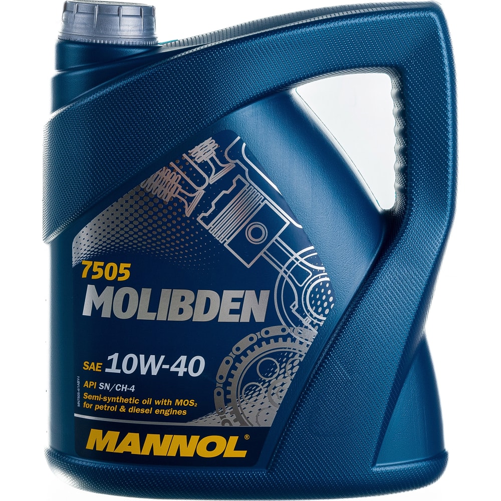 Полусинтетическое моторное масло MANNOL 10W40 75054 MOLIBDEN 10W40 - фото 1