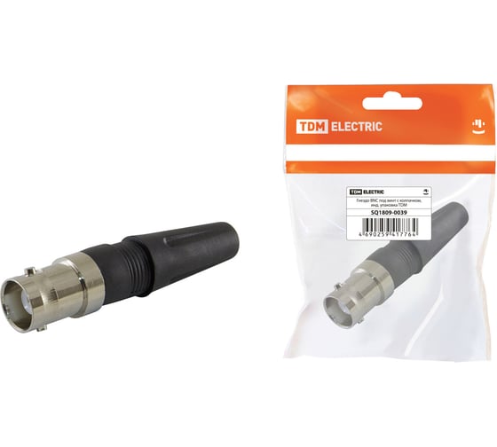 Изображение товара Гнездо BNC под винт с колпачком TDM ELECTRIC SQ1809-0039