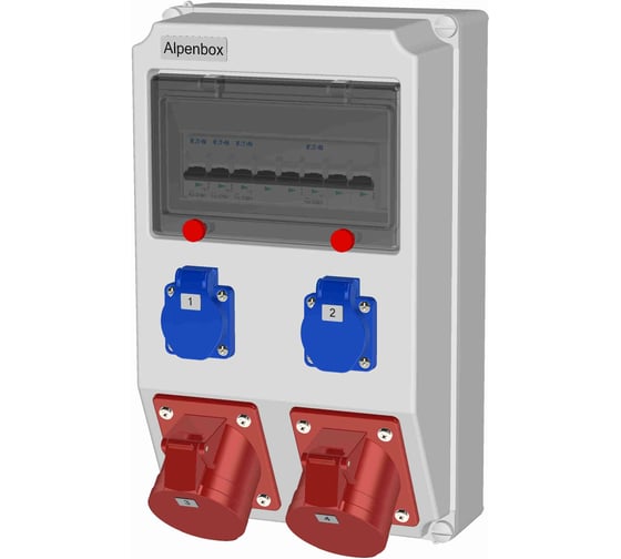 Изображение товара Щит с розетками настенный ALPENBOX РУСп 0020002