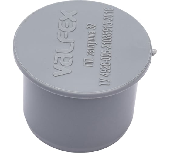 Изображение товара Заглушка VALFEX D 32 мм, внутренняя канализация 20108032