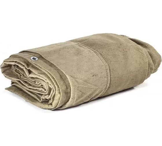 Изображение товара Полог-тент брезентовый с люверсами водооталкивающий 450 г/м2, 4x6 м Доминар A73874