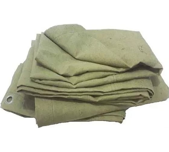 Изображение товара Полог-тент брезентовый с люверсами водооталкивающий 450 г/м2, 4x5 м Доминар J67439