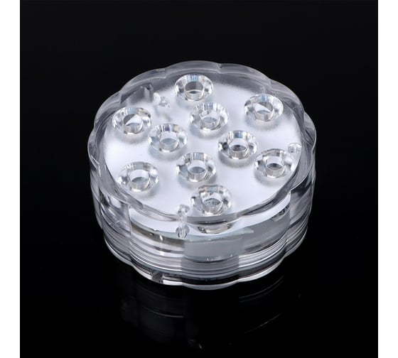 Изображение товара Подводный светильник Сималенд 10 LED 3 Вт IP68 RGB от батареек 3*ААА (не в компл.) 7098096