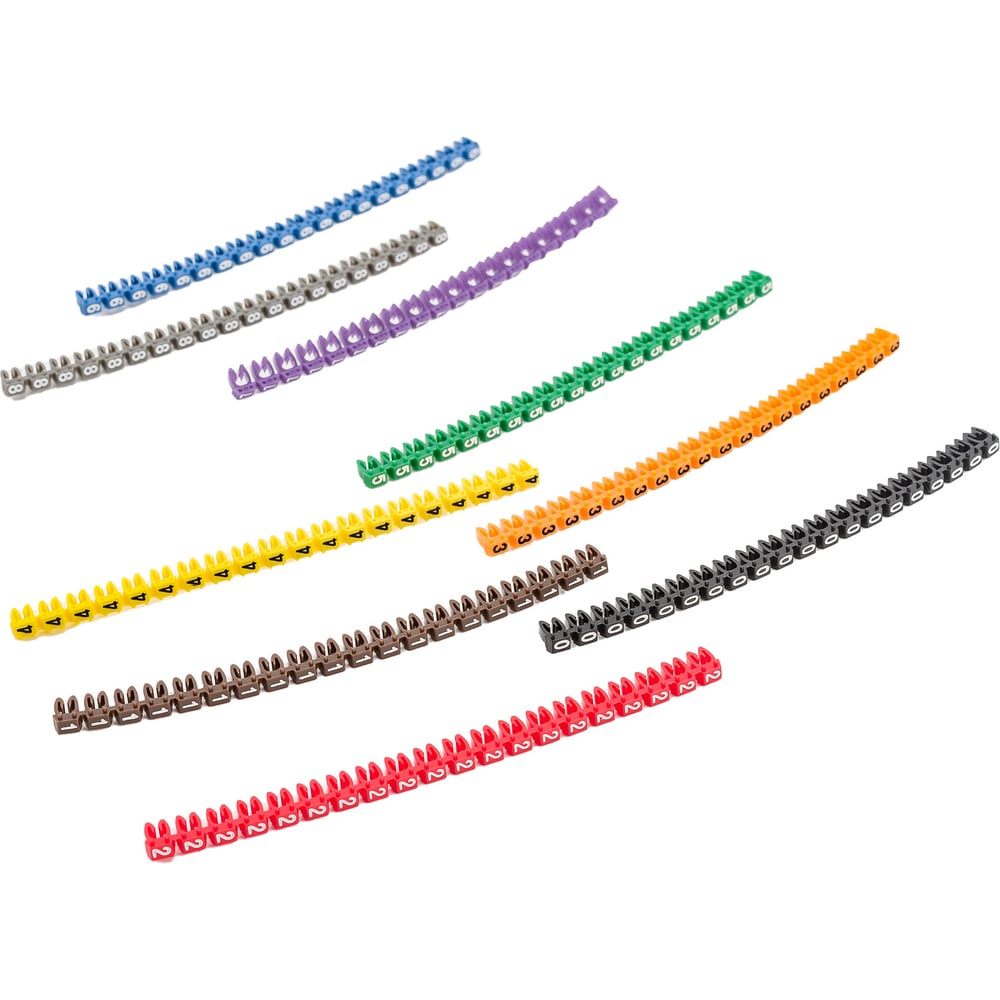 Изображение товара Набор кабельных маркеров цифры 0-9 200 шт TDM SQ0534-0065