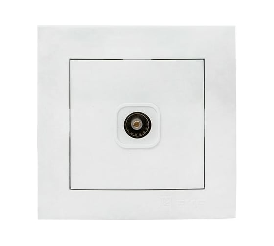 Изображение товара Телевизионная розетка EKF валенсия 1-местная проходная 14дБ-240МГц белая PROxima EWA00-127-10