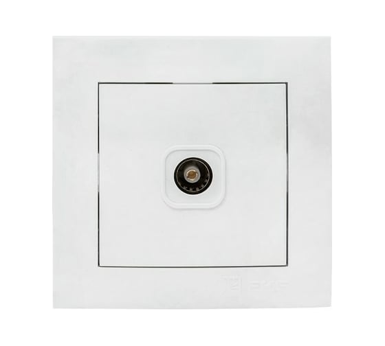 Изображение товара Телевизионная розетка EKF валенсия 1-местная оконечная 10дБ-240МГц белая PROxima EWA00-227-10