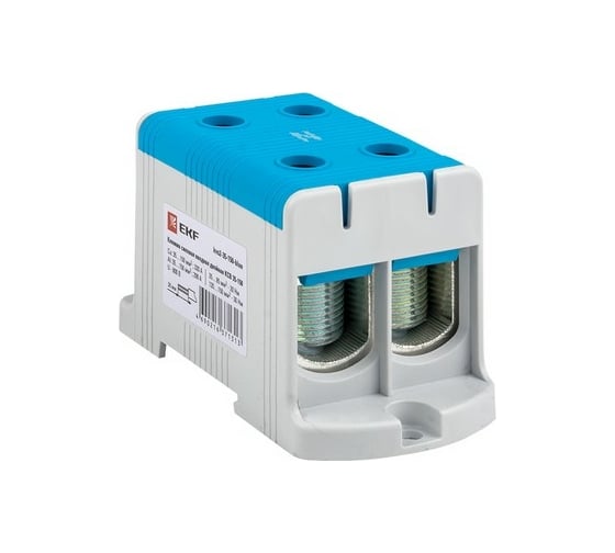 Изображение товара Вводная силовая двойная клемма EKF КСВ 35-150 синяя PROxima kvs2-35-150-blue