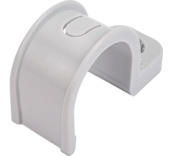 Изображение товара Пластиковая односторонняя крепеж-скоба для прямого монтажа Промрукав атмосферостойкая, серая, в п/э. PR13.0400