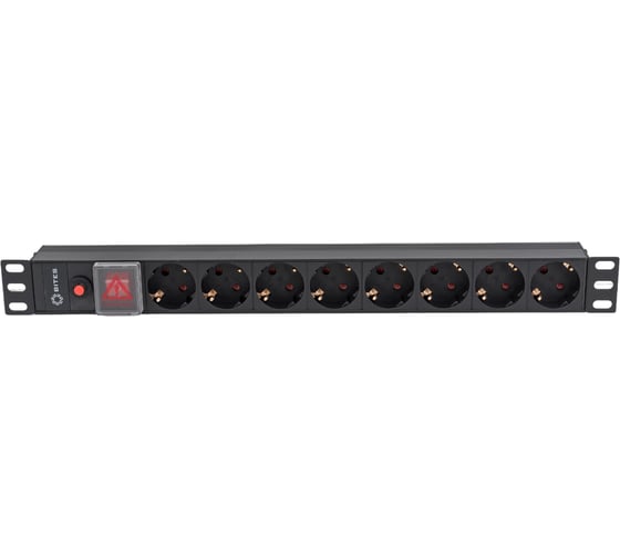 Изображение товара Блок розеток 5bites 8 розеток, алюминий, 1U, 19" PDU819A-07