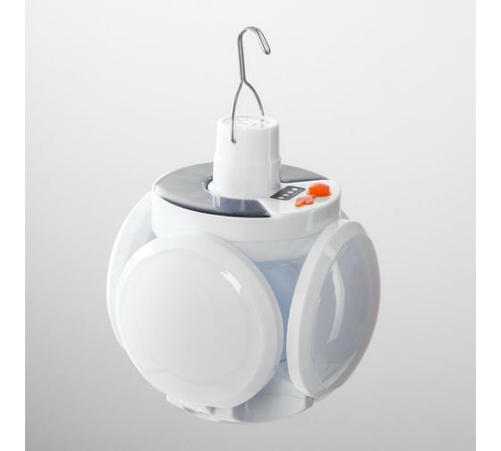 Изображение товара Кемпинговый фонарь СИМАЛЕНД 30 Вт, 2200 mAh, от солнечной батареи, от USB 11x13.5 см 5926373