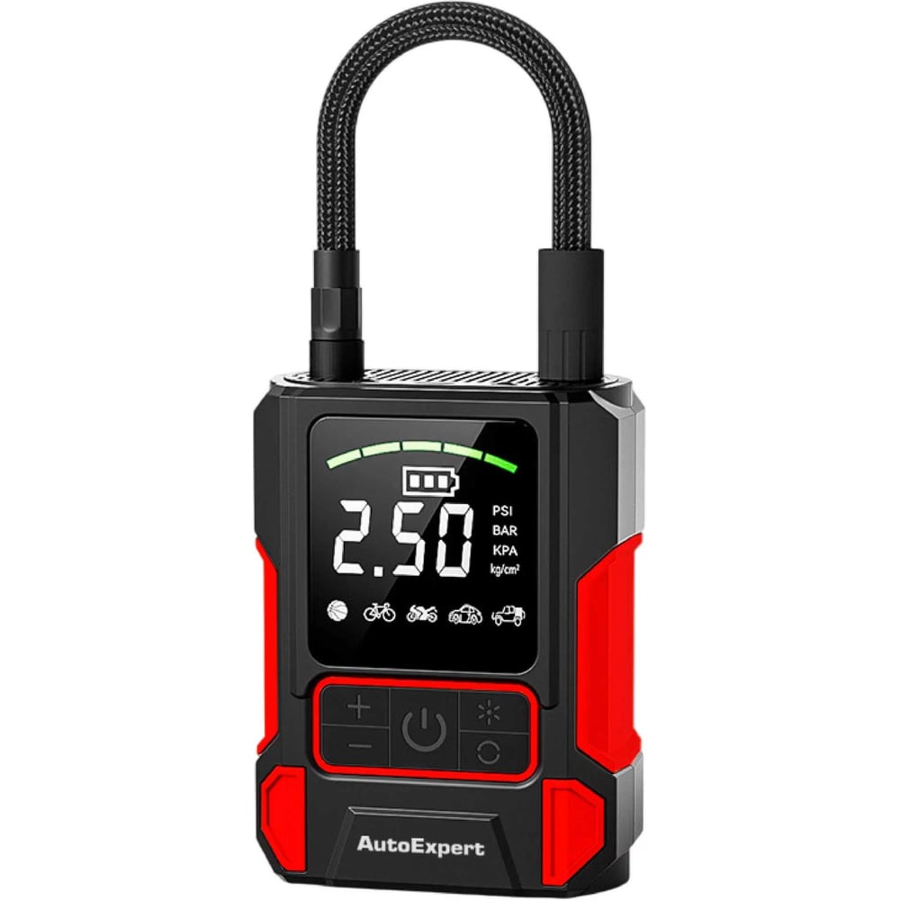 Изображение товара Компрессор автомобильный беспроводной AutoExpert в кейсе, USB Type-C АА-840 Изображение товара Компрессор автомобильный беспроводной AutoExpert в кейсе, USB Type-C АА-840