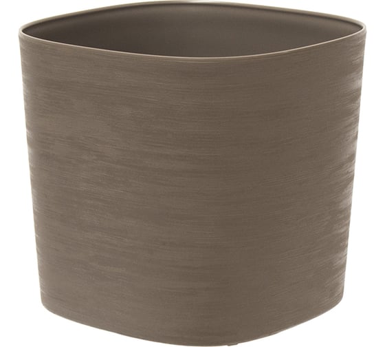 Изображение товара Кашпо с системой полива и индикатором Teraplast CAPRI INSULA 19х17 см, светло-серое 38711019241/10961000009