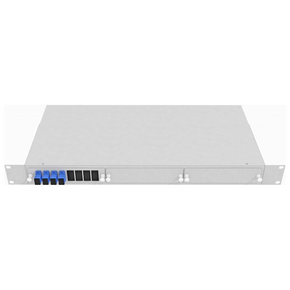 Изображение товара Кросс оптический TopLAN стоечный 19", 4 SC/UPC адаптеров, 1U, серый, КРС-Top-1U-04SC/U-GY Изображение товара Кросс оптический TopLAN стоечный 19", 4 SC/UPC адаптеров, 1U, серый, КРС-Top-1U-04SC/U-GY