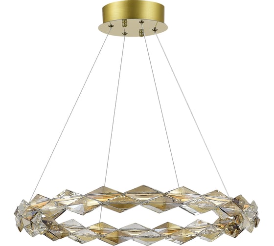 Изображение товара Люстра подвесная ST luce хром/прозрачный, янтарный led 1x30w 3000k, SL6009.203.01