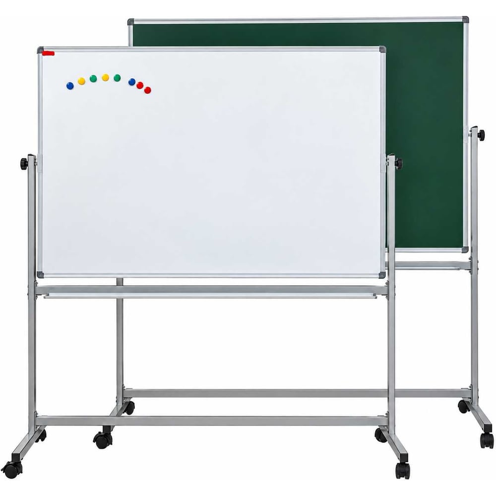 Изображение товара Доска магнитно-комбинированная поворотная BoardSYS Eco Board 100x75, для мела и маркера, вертикальная, алюминиевый профиль 20ПО-75К Изображение товара Доска магнитно-комбинированная поворотная BoardSYS Eco Board 100x75, для мела и маркера, вертикальная, алюминиевый профиль 20ПО-75К