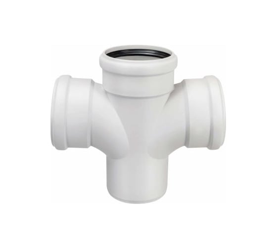 Изображение товара Крестовина 90х90х90 мм 87 градусов бесшумной канализации Ostendorf Skolan Safe SKDA 334900