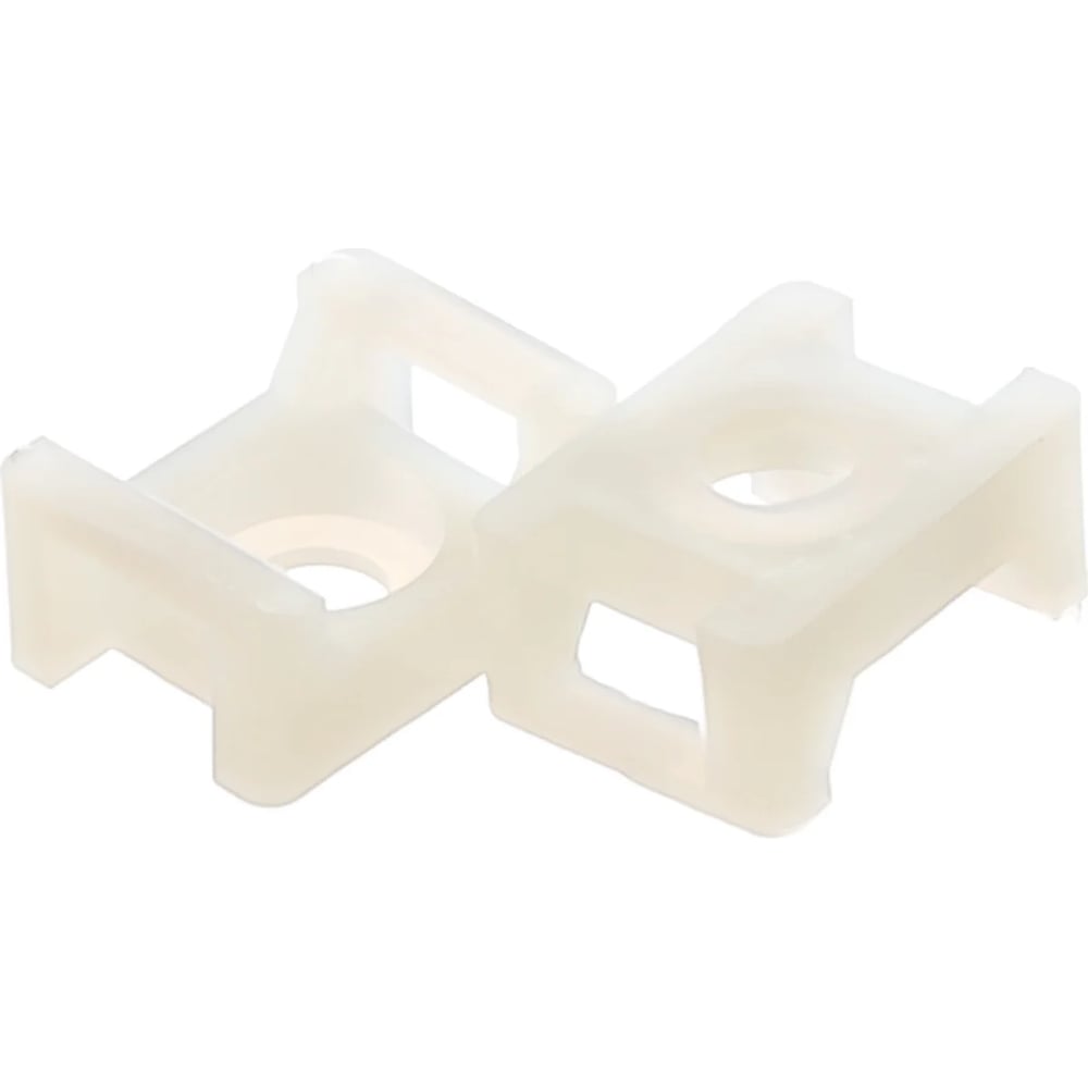 Изображение товара Площадка монтажная под хомут-стяжку 22х16 мм, 100 шт белая Gigant G-124227 Изображение товара Площадка монтажная под хомут-стяжку 22х16 мм, 100 шт белая Gigant G-124227