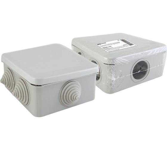 Изображение товара Коробка распределительная TDM ELECTRIC 100х100х50мм, крышка, IP55, 6 входов SQ1401-1255