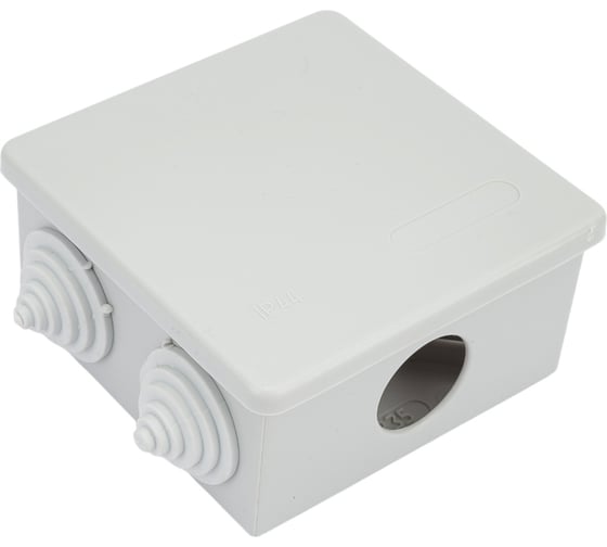 Изображение товара Коробка распределительная TDM ELECTRIC 80х80х40мм, крышка, IP44, 6 входов SQ1401-1235