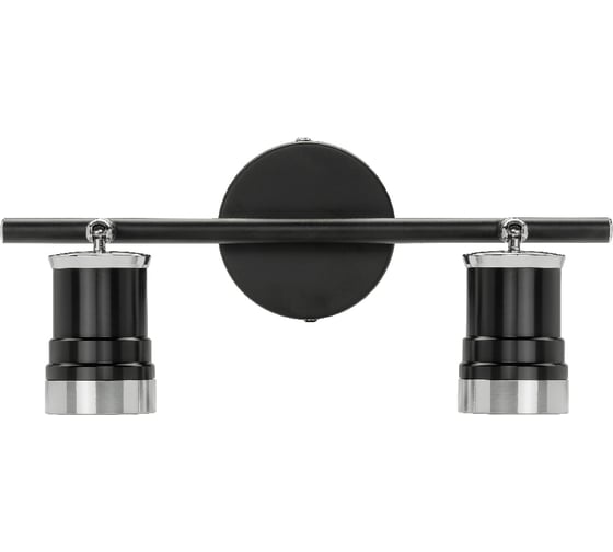 Изображение товара Спот TDM ELECTRIC СНС 2х50Вт, GU10, 230 В, 50 Гц, IP44, Юкка, черный/хром SQ0358-0221